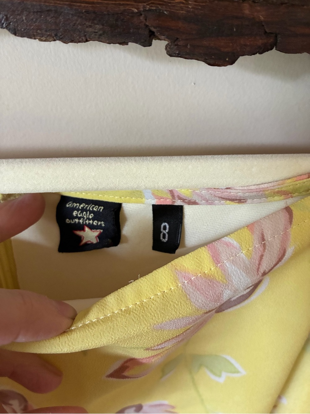 American Eagle Outfitters 90s Yellow Floral Maxi Skirt 8 Fairycore Vintage Y2K - Picture 3 of 6
